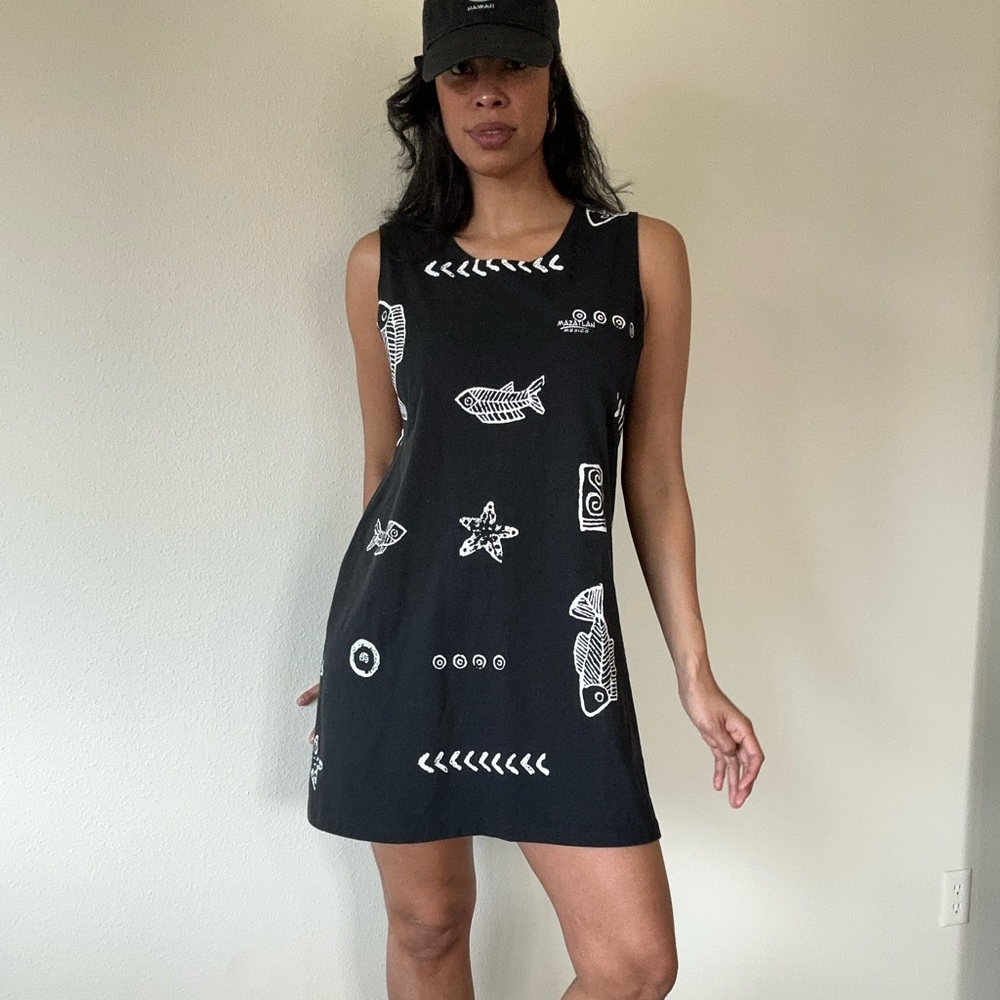 Black and White Y2K minidress